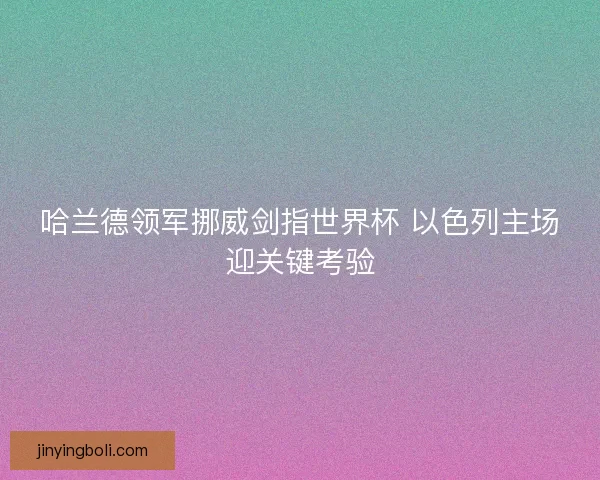 哈蘭德領軍挪威劍指世界杯 以色列主場迎關鍵考驗